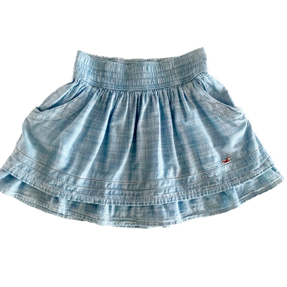Hollister Light Blue Mini Skirt
